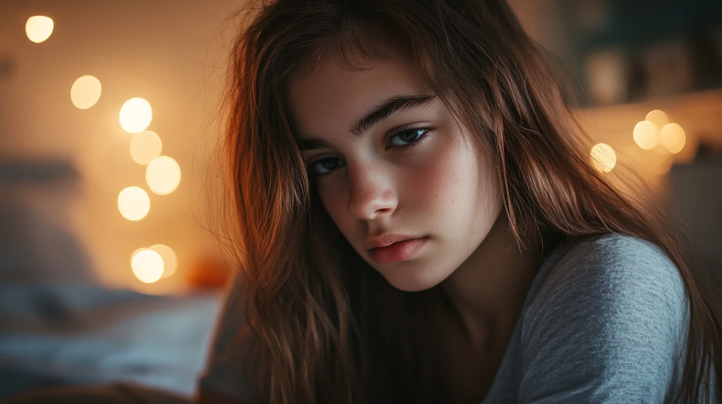 thoughtful teen wondering about being a lesbian
