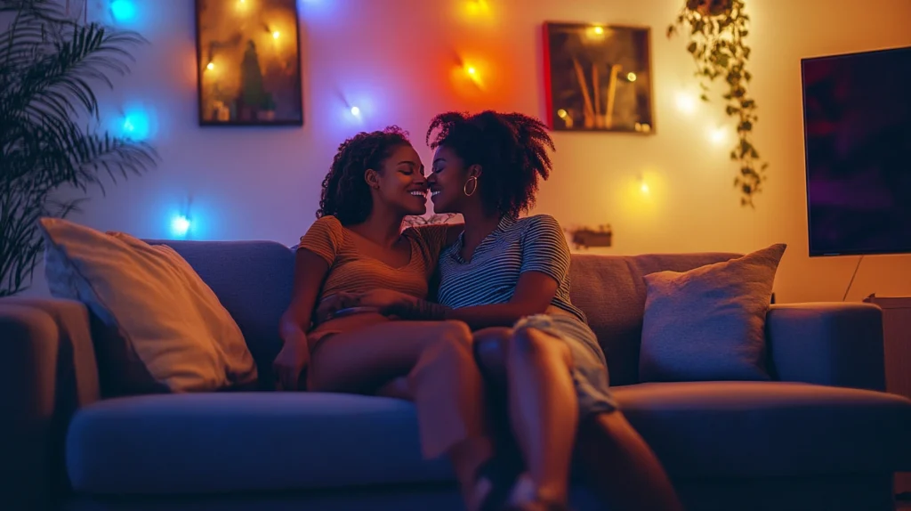 Lesbian Movies – The Best Films and Shows for WLW Representation 2 Lesbian couple streaming lesbian movies on Netflix