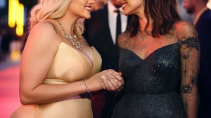 Real lesbian couples in Hollywood at a red carpet