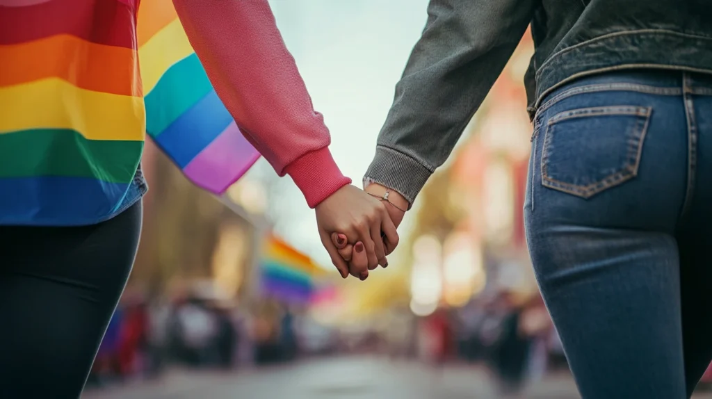 Lesbian Couples Therapy: How It Helps Strengthen Relationships 4 Lesbian couple holding hands during therapy journey