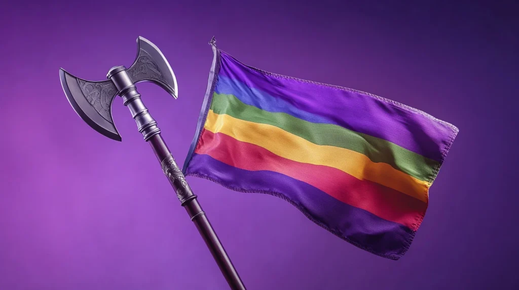 Lesbian Flag: Meaning, History, and Variations Explained 2 Labrys Lesbian Flag Symbolism
