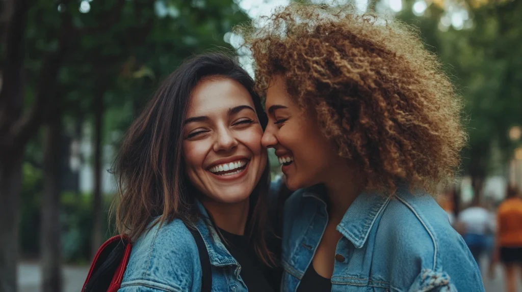 Lesbian Breakup Advice: Heal and Find Yourself Again 4 Lesbian friends laughing together post-breakup