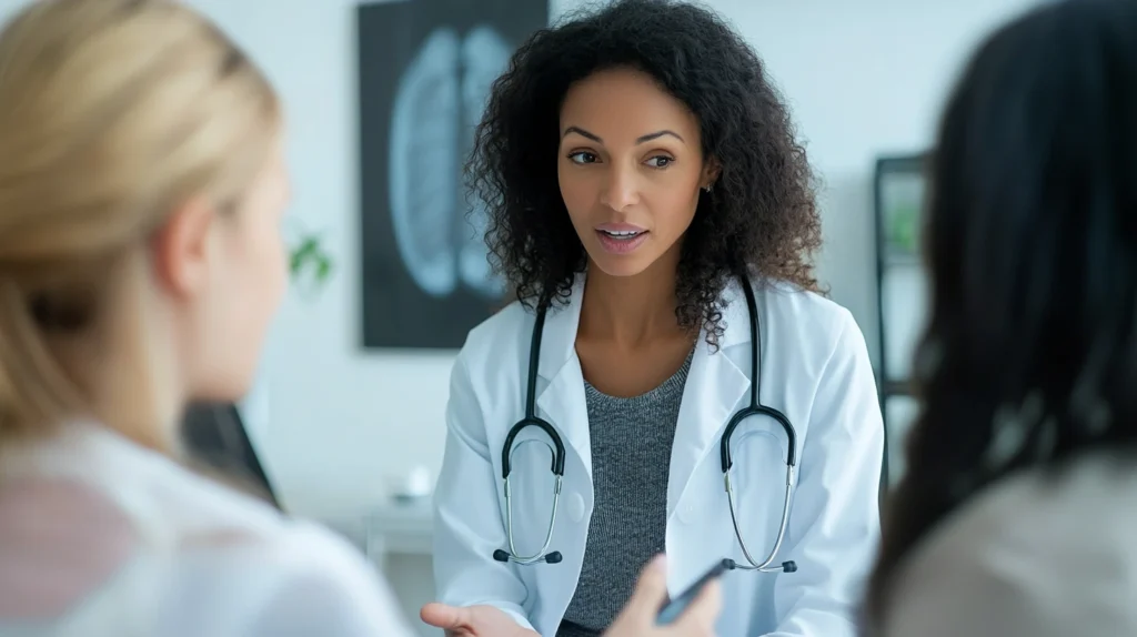Lesbian Fertility Clinics USA: Best Options for LGBTQ+ Families 2 Lesbian couple fertility consultation in USA clinic