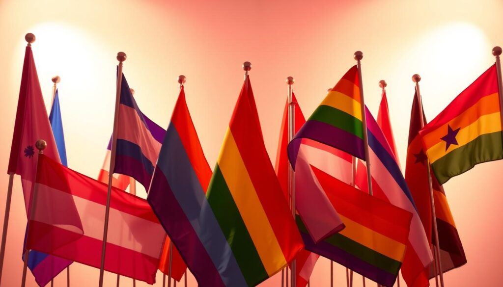 modern lesbian flags
